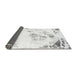 Sideview of Abstract Gray Modern Rug, abs983gry