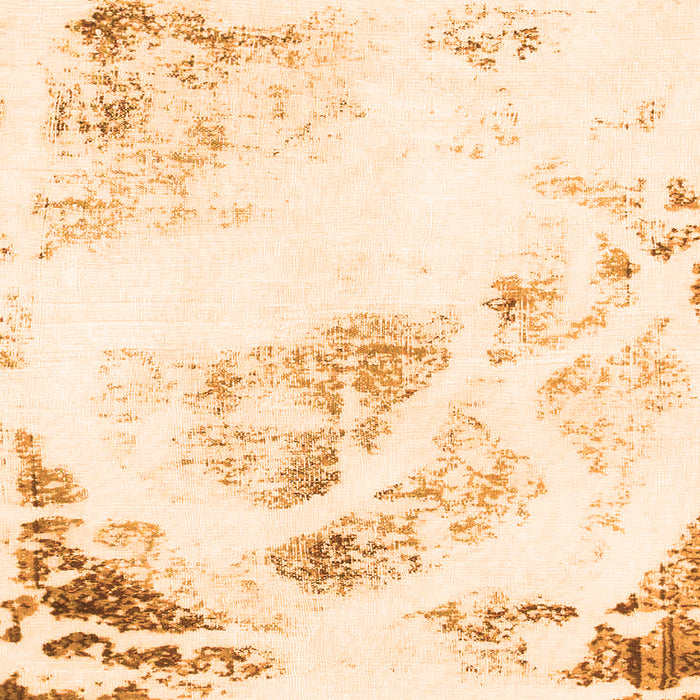 Square Abstract Orange Modern Rug, abs983org