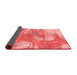 Abstract Red Modern Area Rugs