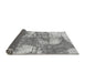 Sideview of Abstract Gray Modern Rug, abs984gry