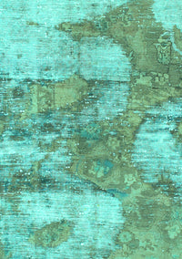 Abstract Turquoise Modern Rug, abs984turq