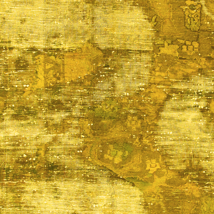 Abstract Yellow Modern Rug, abs984yw