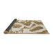 Sideview of Abstract Wheat Beige Modern Rug, abs985