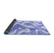 Sideview of Abstract Blue Modern Rug, abs985blu