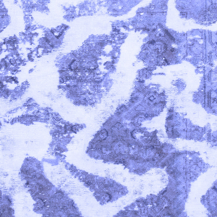 Machine Washable Abstract Blue Modern Rug, wshabs985blu