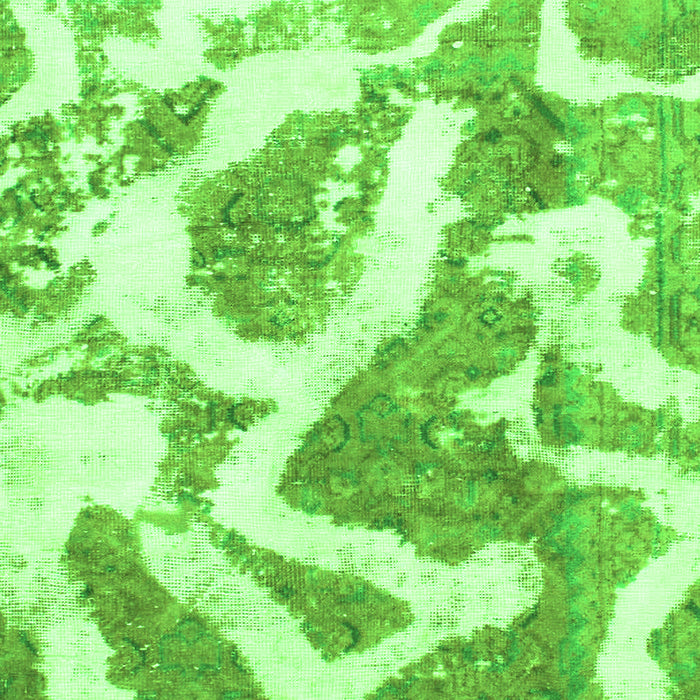 Machine Washable Abstract Green Modern Area Rugs, wshabs985grn