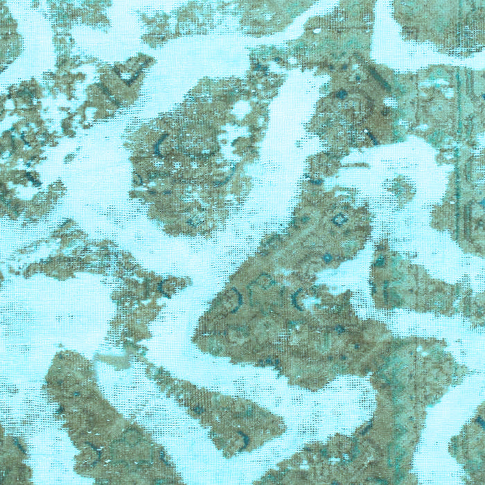 Abstract Light Blue Modern Rug, abs985lblu