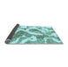 Sideview of Abstract Light Blue Modern Rug, abs985lblu