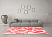 Modern Red Washable Rugs