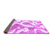 Sideview of Abstract Purple Modern Rug, abs985pur