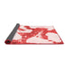 Abstract Red Modern Area Rugs