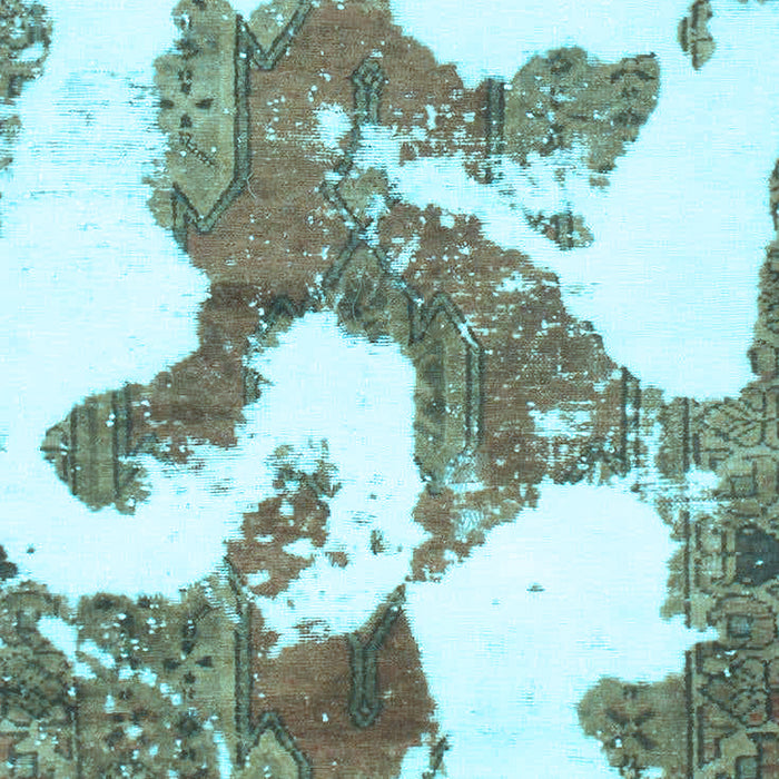 Abstract Light Blue Modern Rug, abs986lblu