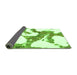 Sideview of Abstract Green Modern Rug, abs986grn