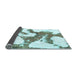 Sideview of Abstract Light Blue Modern Rug, abs986lblu