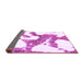 Sideview of Abstract Purple Modern Rug, abs986pur