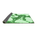 Sideview of Abstract Emerald Green Modern Rug, abs986emgrn