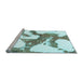 Sideview of Machine Washable Abstract Light Blue Modern Rug, wshabs986lblu