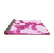 Sideview of Abstract Pink Modern Rug, abs986pnk