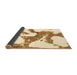 Sideview of Abstract Brown Modern Rug, abs986brn