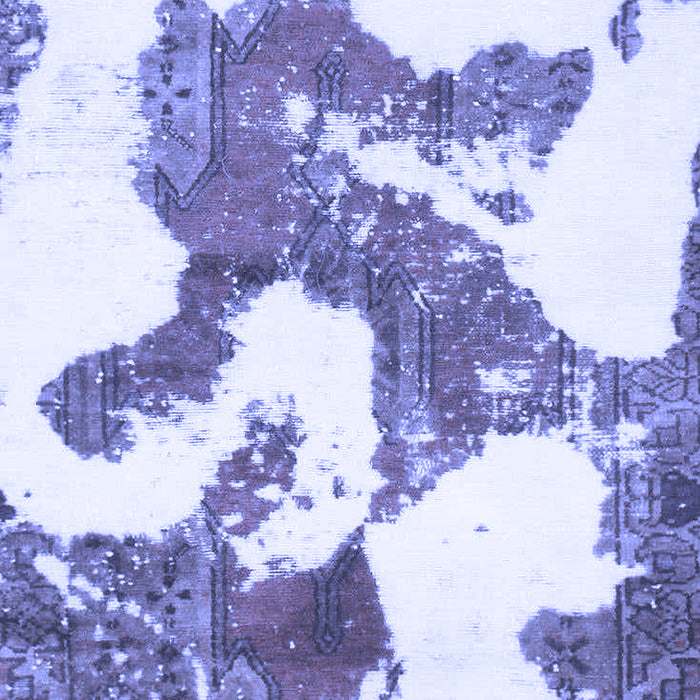 Machine Washable Abstract Blue Modern Rug, wshabs986blu