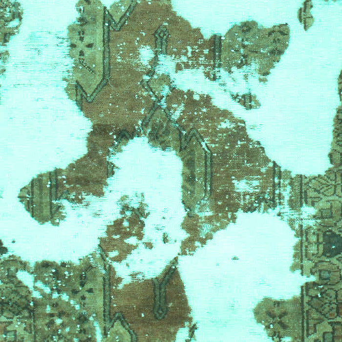 Abstract Turquoise Modern Rug, abs986turq