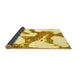 Sideview of Abstract Yellow Modern Rug, abs986yw