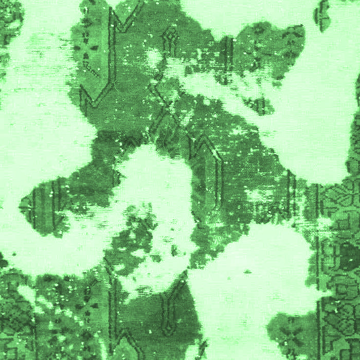 Abstract Emerald Green Modern Rug, abs986emgrn