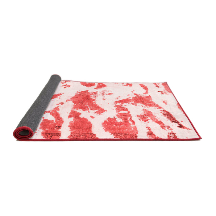 Abstract Red Modern Area Rugs