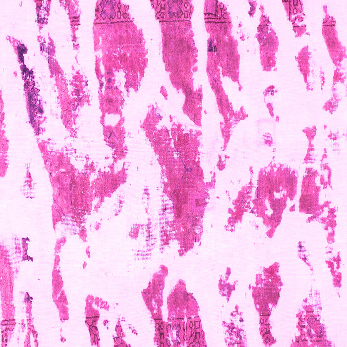 Square Machine Washable Abstract Pink Modern Rug, wshabs987pnk