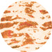 Round Abstract Orange Modern Rug, abs987org