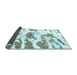 Sideview of Abstract Light Blue Modern Rug, abs987lblu