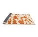 Sideview of Abstract Orange Modern Rug, abs987org