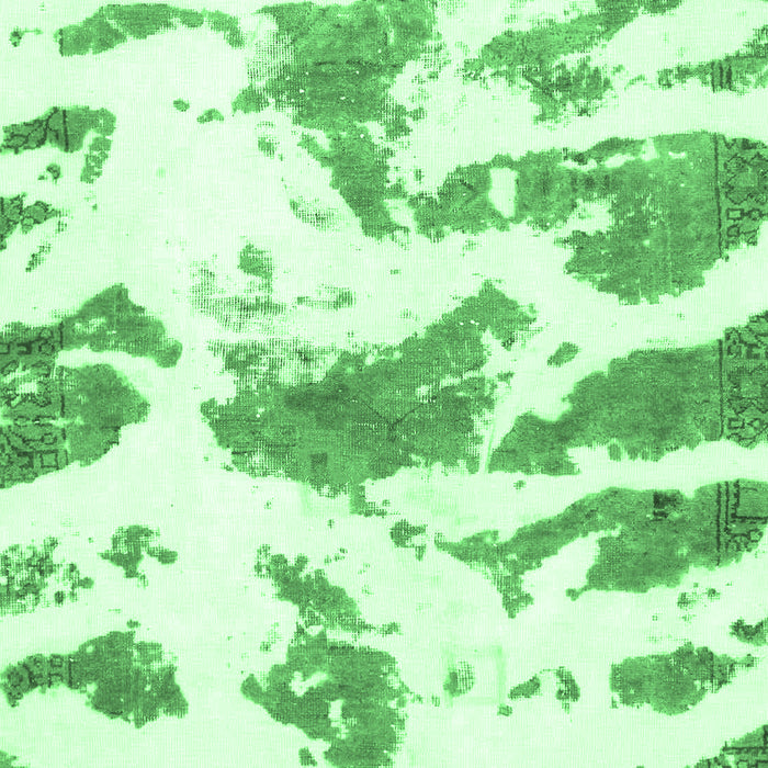 Machine Washable Abstract Emerald Green Modern Area Rugs, wshabs987emgrn
