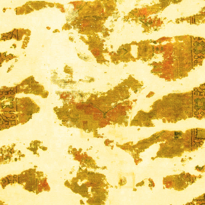 Machine Washable Abstract Yellow Modern Rug, wshabs987yw