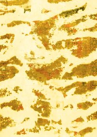 Abstract Yellow Modern Rug, abs987yw