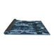 Sideview of Abstract Iceberg Blue Modern Rug, abs988