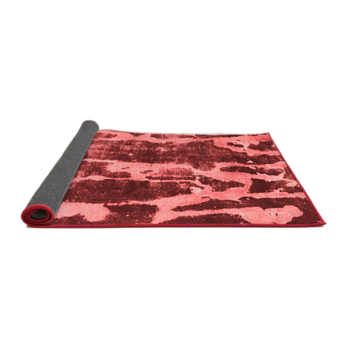 Abstract Red Modern Area Rugs