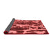 Abstract Red Modern Area Rugs