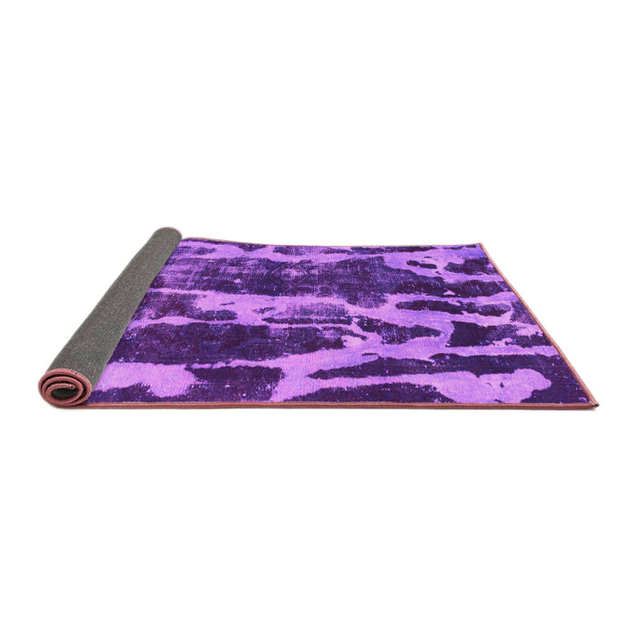 Sideview of Abstract Pink Modern Rug, abs988pnk