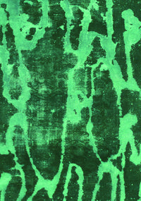 Abstract Green Modern Rug, abs988grn