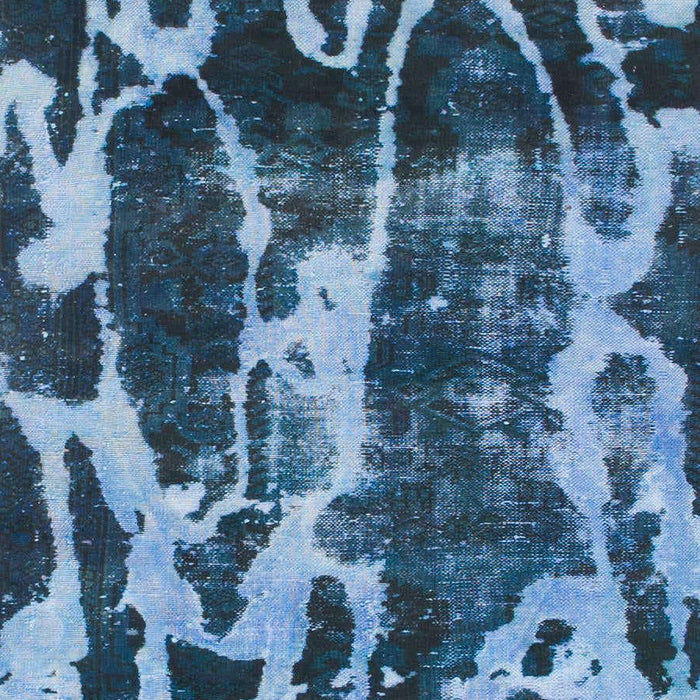 Abstract Iceberg Blue Modern Rug, abs988