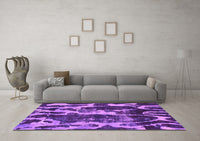 Machine Washable Abstract Pink Modern Rug, wshabs988pnk