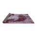 Sideview of Abstract Purple Modern Rug, abs989