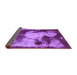 Sideview of Abstract Purple Modern Rug, abs989pur