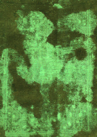 Abstract Green Modern Rug, abs989grn