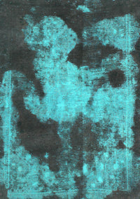 Abstract Turquoise Modern Rug, abs989turq