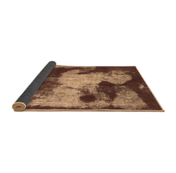Sideview of Abstract Brown Modern Rug, abs989brn