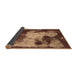 Sideview of Abstract Brown Modern Rug, abs989brn