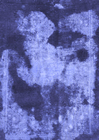 Abstract Blue Modern Rug, abs989blu