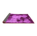 Sideview of Abstract Pink Modern Rug, abs989pnk